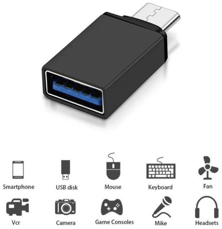Maclean MCE470 USB C - USB A adapteris su suderinamumo schema