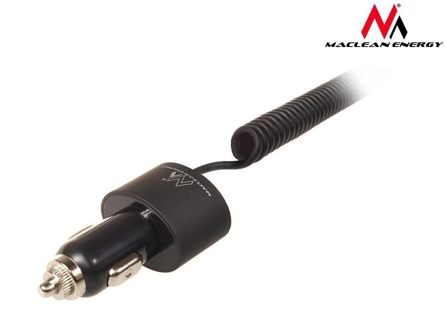 Maclean MCE76 37545 Automobilinis įkroviklis 2xUSB, 5.2A, „Lightning“ spiralė 1.8m