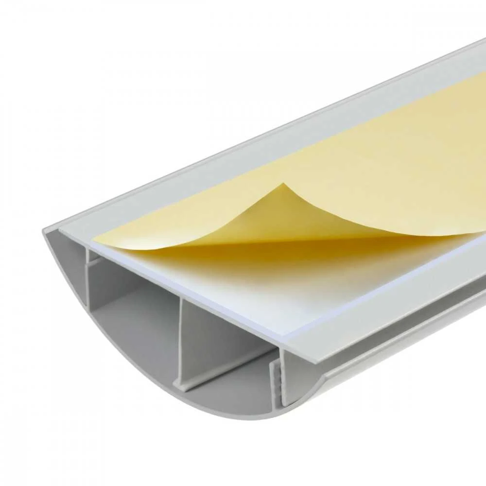 Aluminiowa „Maclean“ aliuminio kabelio apsauginė juostelė, 62x20x750 mm, sidabrinė, MC-814 S