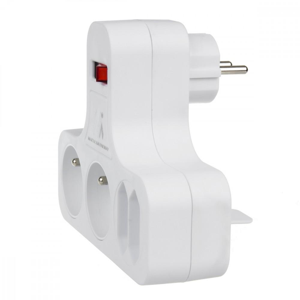 Maclean Energy MCE224 keturkampis lizdas su jungikliu ir stabilizavimo kojele.