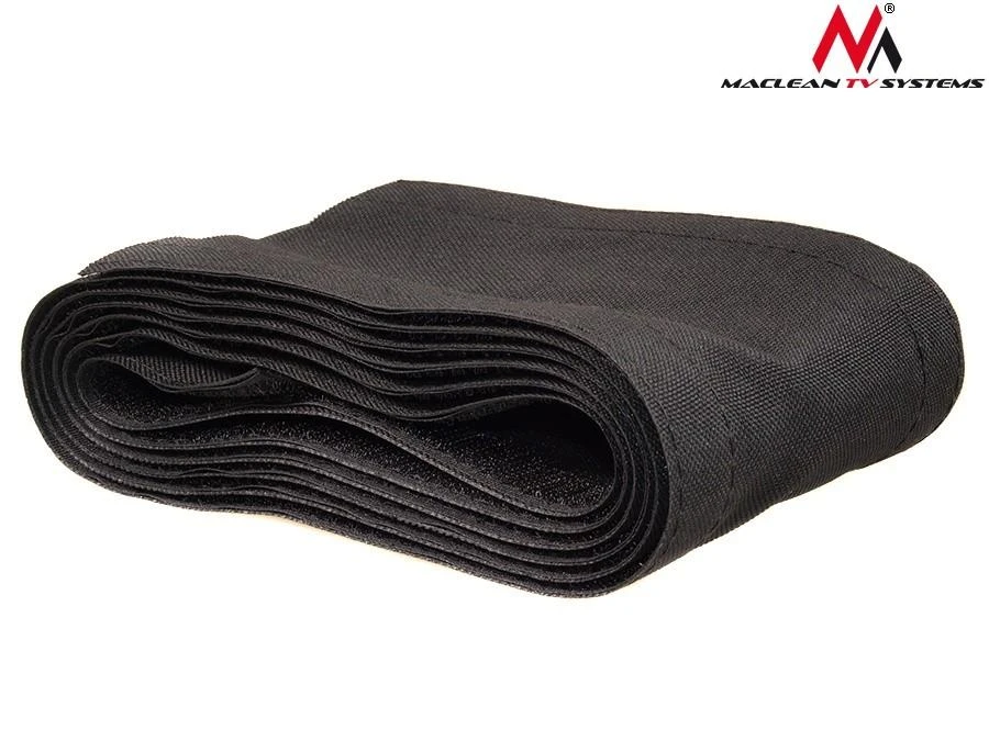 MACLEAN MCTV-677 B Maclean MCTV-677 B Juodas Velcro Kabelis Kojinės Kabelių Organizatorius 2m 105mm