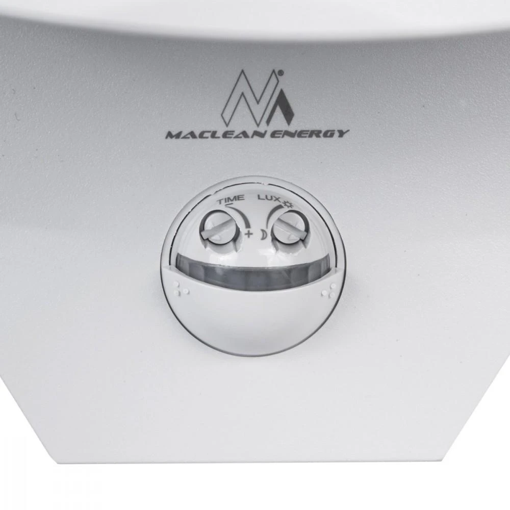 Lubinis šviestuvas MACLEAN MCE290W LED lempa su infraraudonųjų spindulių judesio jutikliu 800lm 10W IP54 baltas