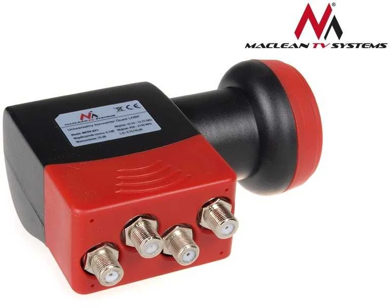 MACLEAN MCTV-671 Maclean MCTV-671 High Gain Quad 4 krypčių LNB High Gain