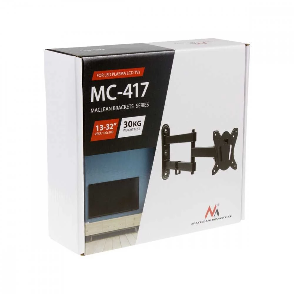 Maclean Laikiklis do tv/monitora 13-32 cale 30kg mc-417