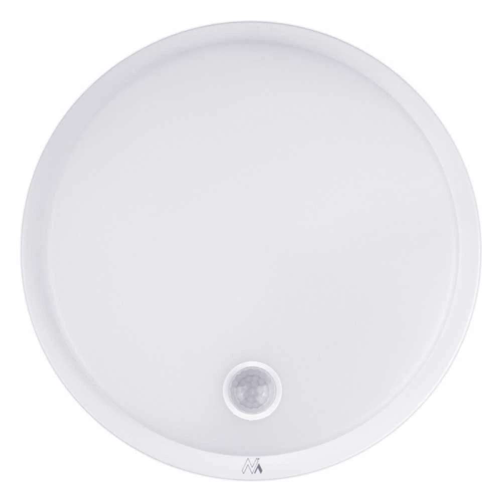 Lubinis šviestuvas „Maclean“ LED šviestuvas su judesio jutikliu, PIR jutikliu, baltas, 10 W, IP65, 1000 lm, neutrali spalva, MCE525 W