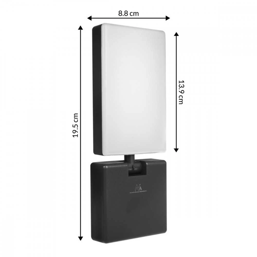 Lampa Maclean LED lempa, juoda, 10W, IP65, 700lm, neutrali balta (4000K) MCE514 B