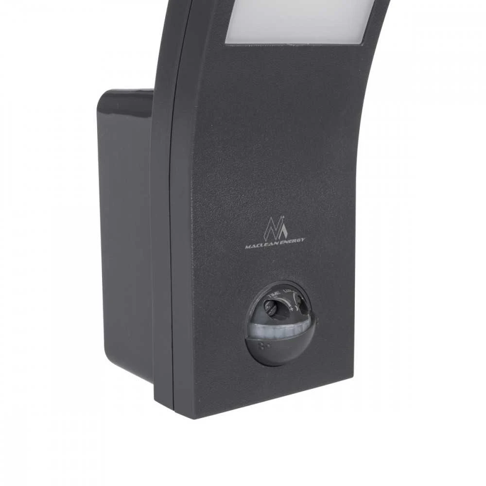 Lubinis šviestuvas MACLEAN MCE244GR LED lempa su infraraudonųjų spindulių judesio jutikliu 750lm 10W IP54