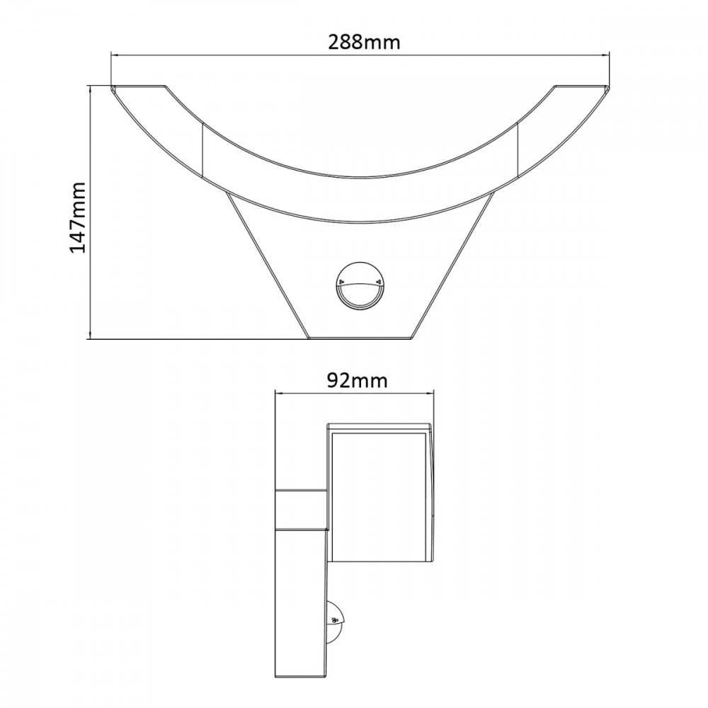 Maclean Lampa led su judesio jutikliu mce290 gr