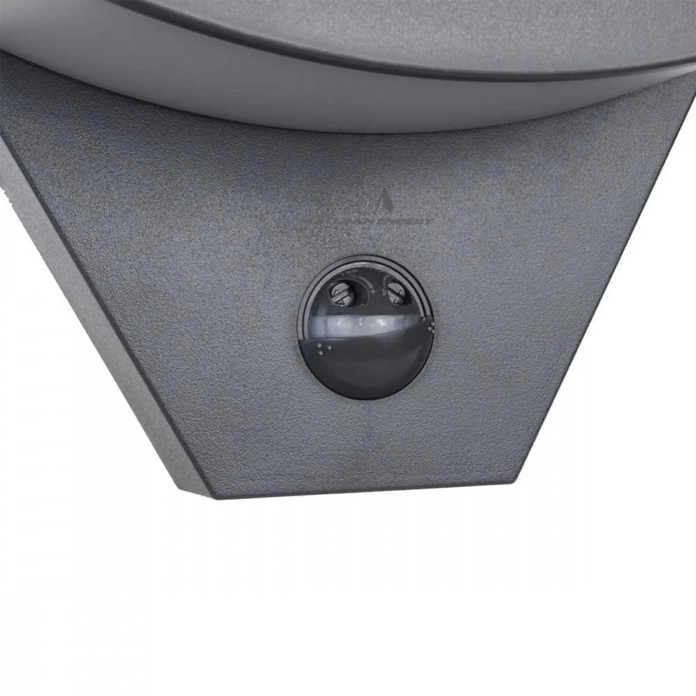 Lubinis šviestuvas MACLEAN MCE290GR LED lempa su infraraudonųjų spindulių judesio jutikliu 800lm 10W IP54 pilka