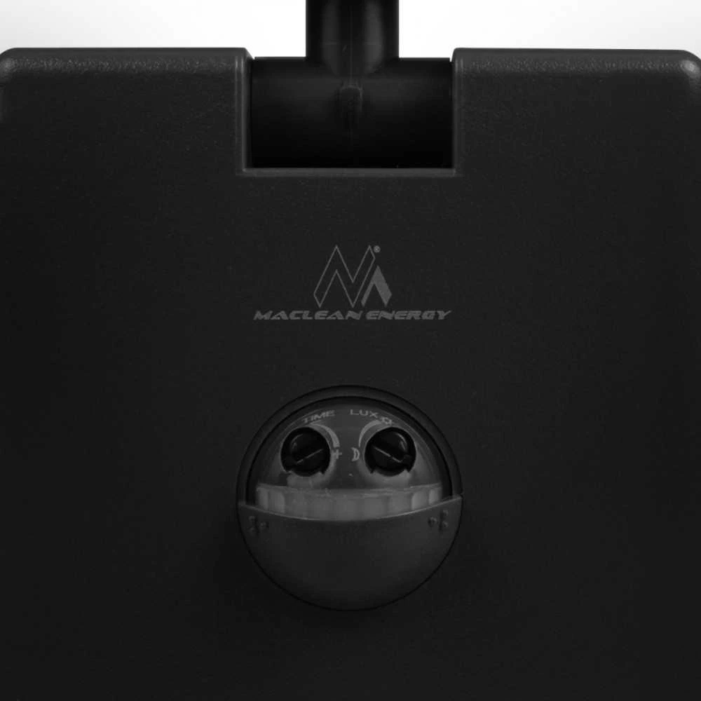 Maclean LED lempa su judesio jutikliu, PIR judesio jutiklis, juoda, 10W, IP65, 800lm, neutrali balta spalva (4000K) MCE516 B