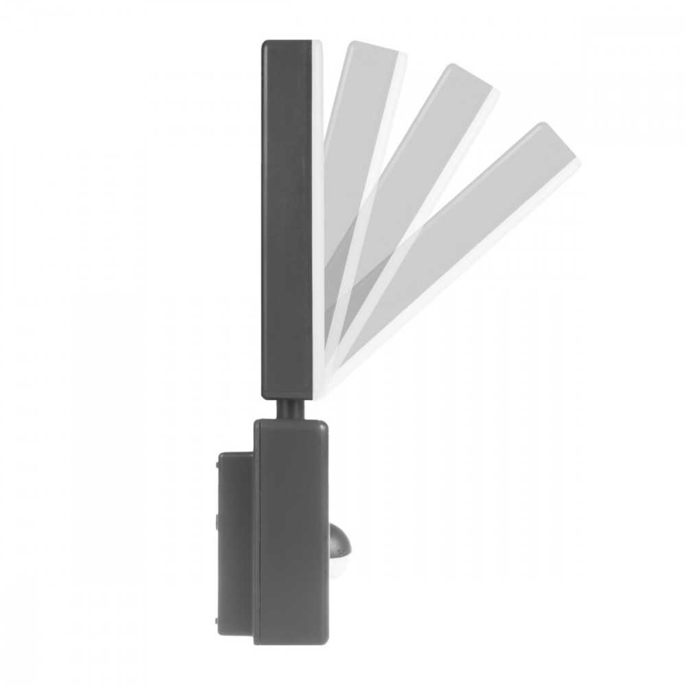 Lampa „Maclean“ LED šviestuvas su judesio jutikliu, PIR judesio jutiklis, pilkas, 10 W, IP65, 800 lm, neutrali balta (4000 K) MCE516 GR