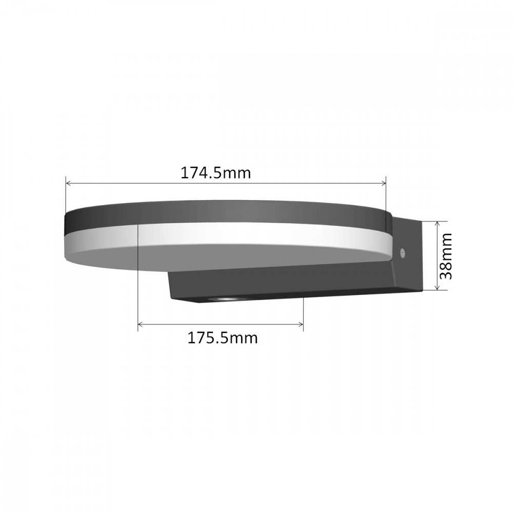 Sieninis šviestuvas Lampa „Maclean“ LED lempa, balta, 15 W, IP65, 1300 lm, neutrali balta (4000 K) MCE346 W