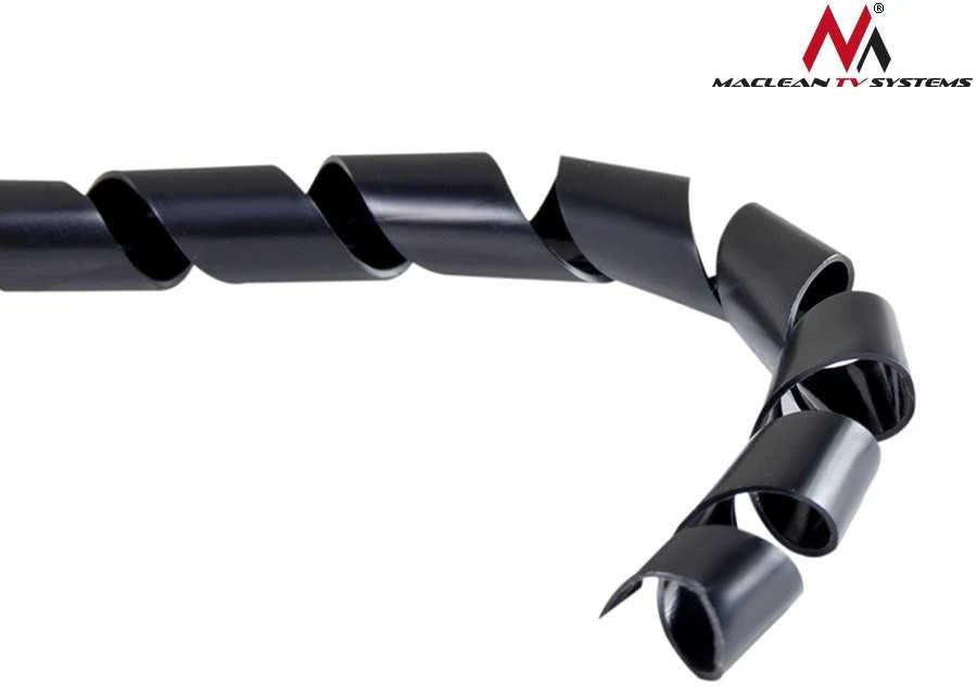 Maclean MCTV-685 B 43133 Kabelio maskavimo dangtelis (8,7 * 10 mm) 3 m juodas spiralinis