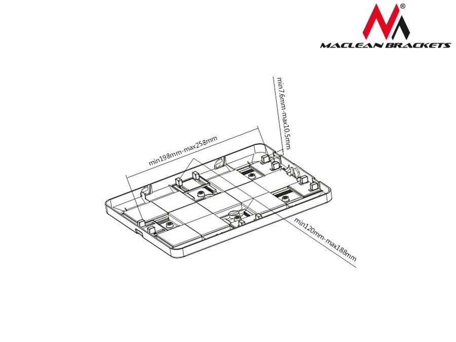 Maclean MC-644 Desk 9.7-10.1 colio Planšetinio kompiuterio stovas
