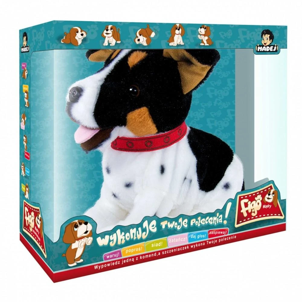 Madej Interaktyvus talismanas Figo šuo reaguoja į Jack Russell Terrier komandas