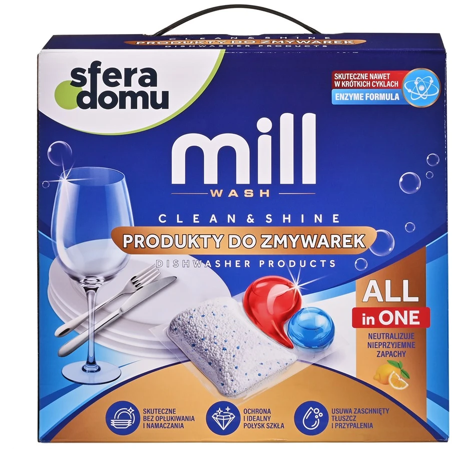 Madonis Mill indaplovė detergent set.