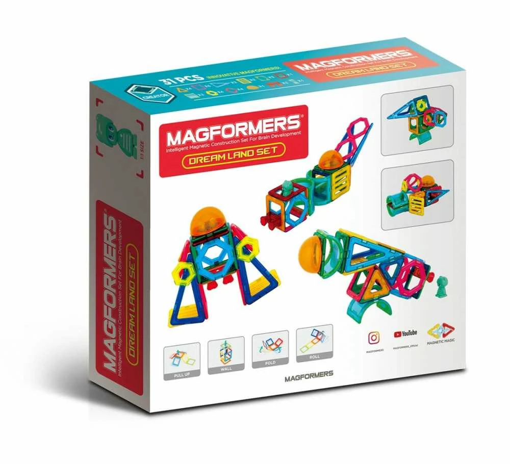 „Magformers“ „MAGFORMERS“ SVAJONIŲ ŠALIS 31 EL.