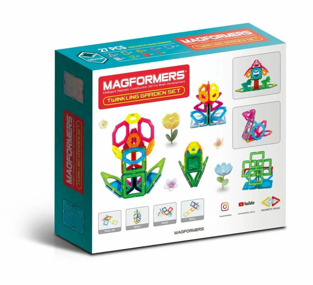 „Magformers“ MAGFORMERS ŽVILGSNIS SODAS 27 EL.