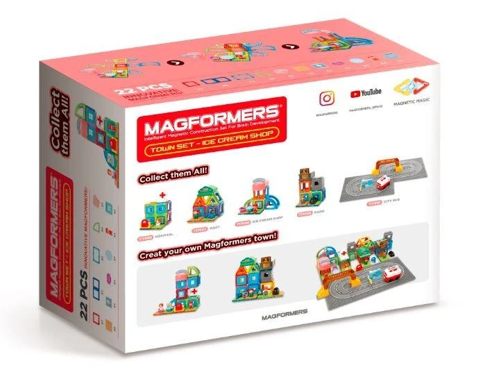 TY Magformers MAGFORMERS TOWN RINKINYS- LEDAI