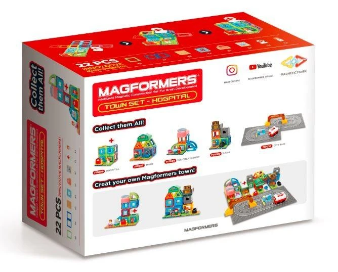 Magformers MAGFORMERS TOWN SET- LIGONINĖ