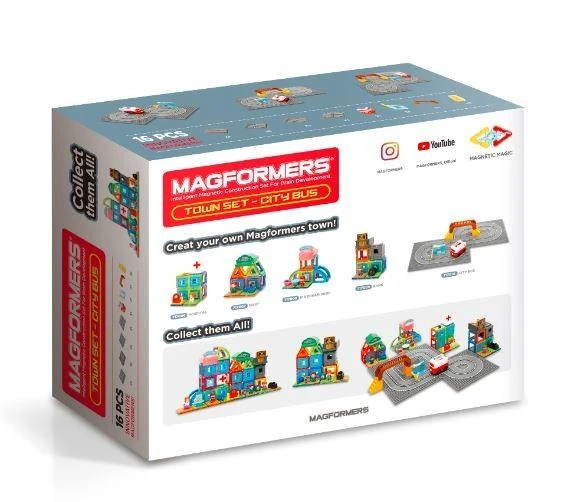 Magformers TOWN SET - MIESTO AUTOBUSAS
