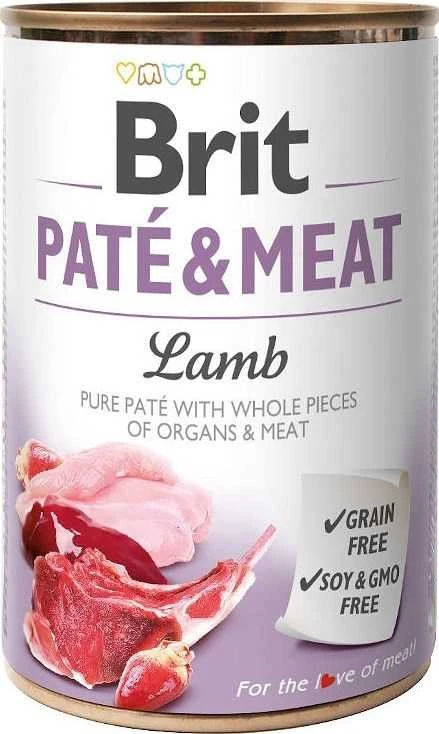 Drėgnas Šunų Maistas - BRIT Paté & Meat su aviena 400g