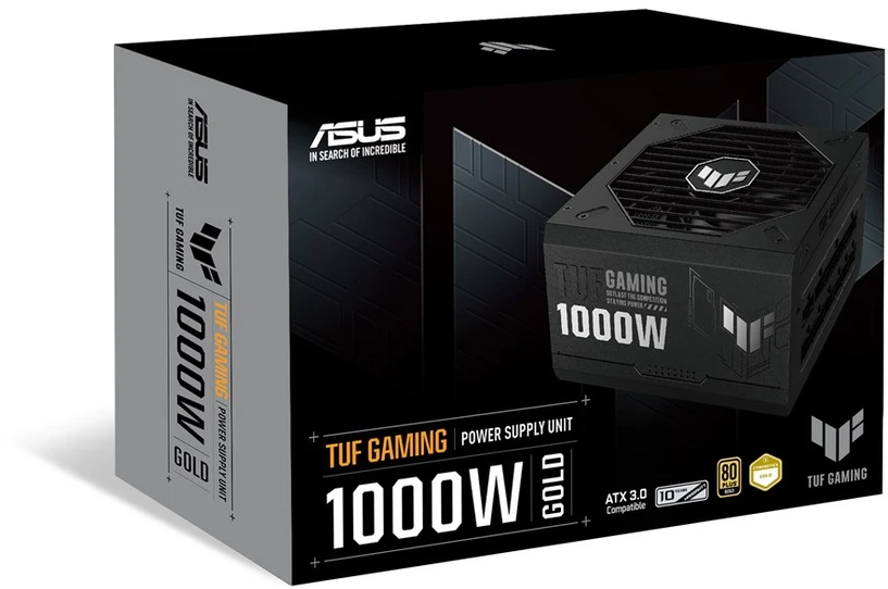 Maitinimo šaltinis asus tuf gaming 1000w auksinis
