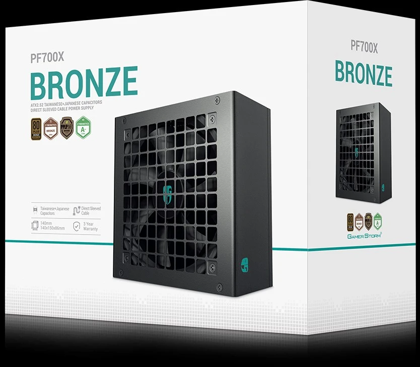 „Deepcool 80 PLUS Standard“ maitinimo blokas | PF700X | 700 W