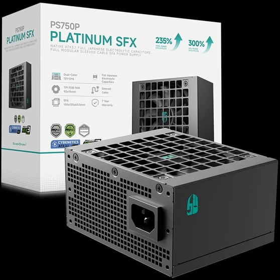 PC Power Supply DEEPCOOL PS750P-FE, Juodas