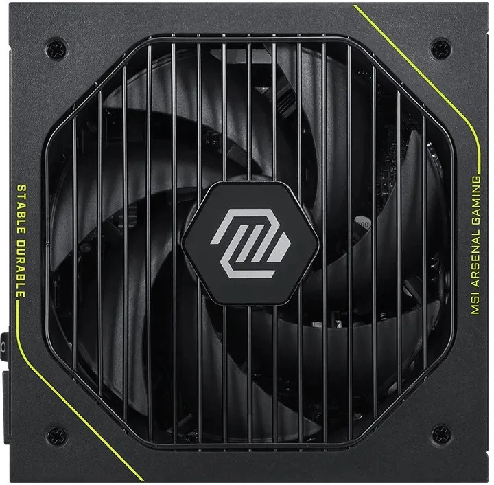 MSI MAG A1000PLS PCIE5 EU Juoda Reljefinis kabelis 1000W pilnai modulinis Platininis ENFR spalvota dėžutė medinis padėklas 120M