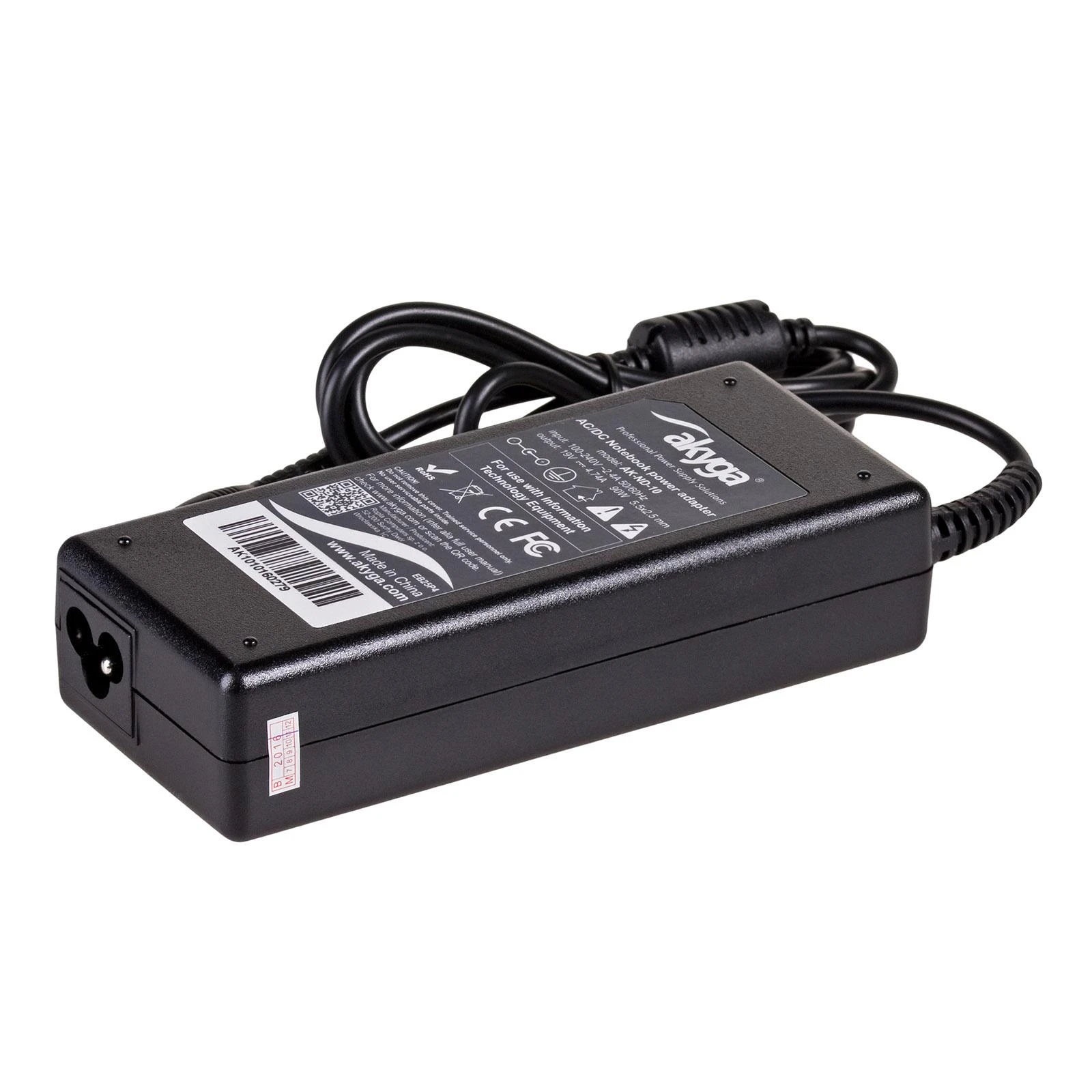 Nešiojamojo kompiuterio pakrovėjas Akyga AK-ND-10 (19V / 4.74A 90W 5.5 x 2.5mm) ASUS / TOSHIBA / LENOVO 1.2m