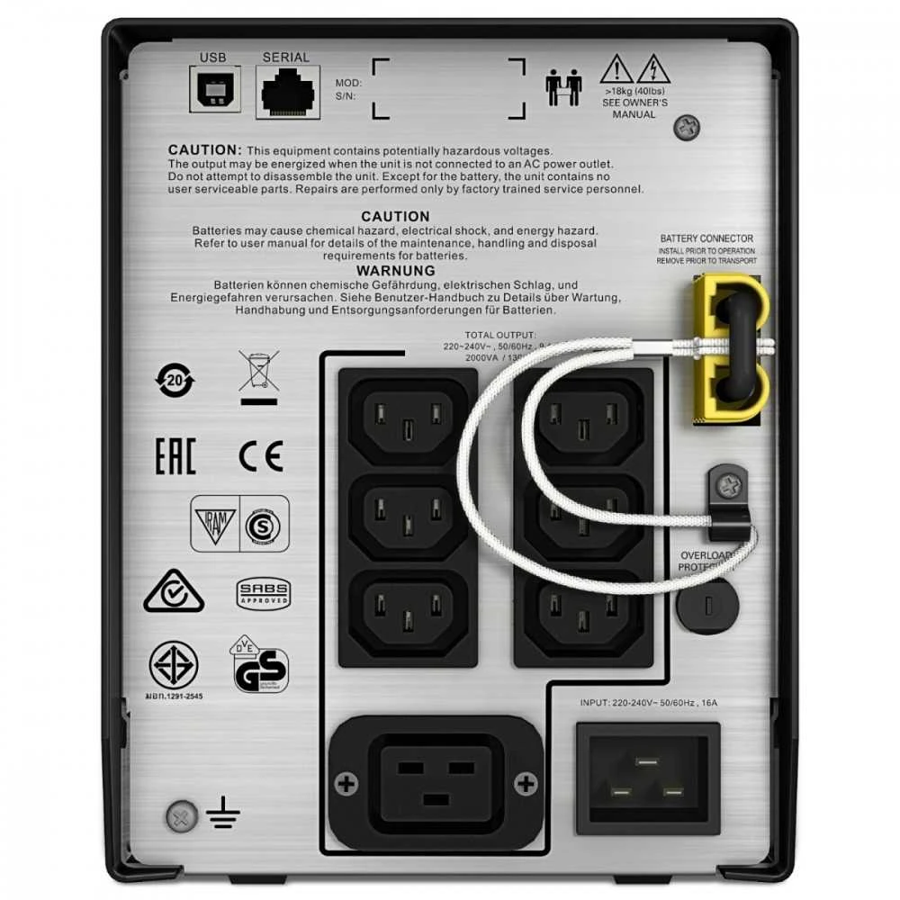 Maitinimo šaltinis smc2000i apc smart-ups c 2000va lcd 230v
