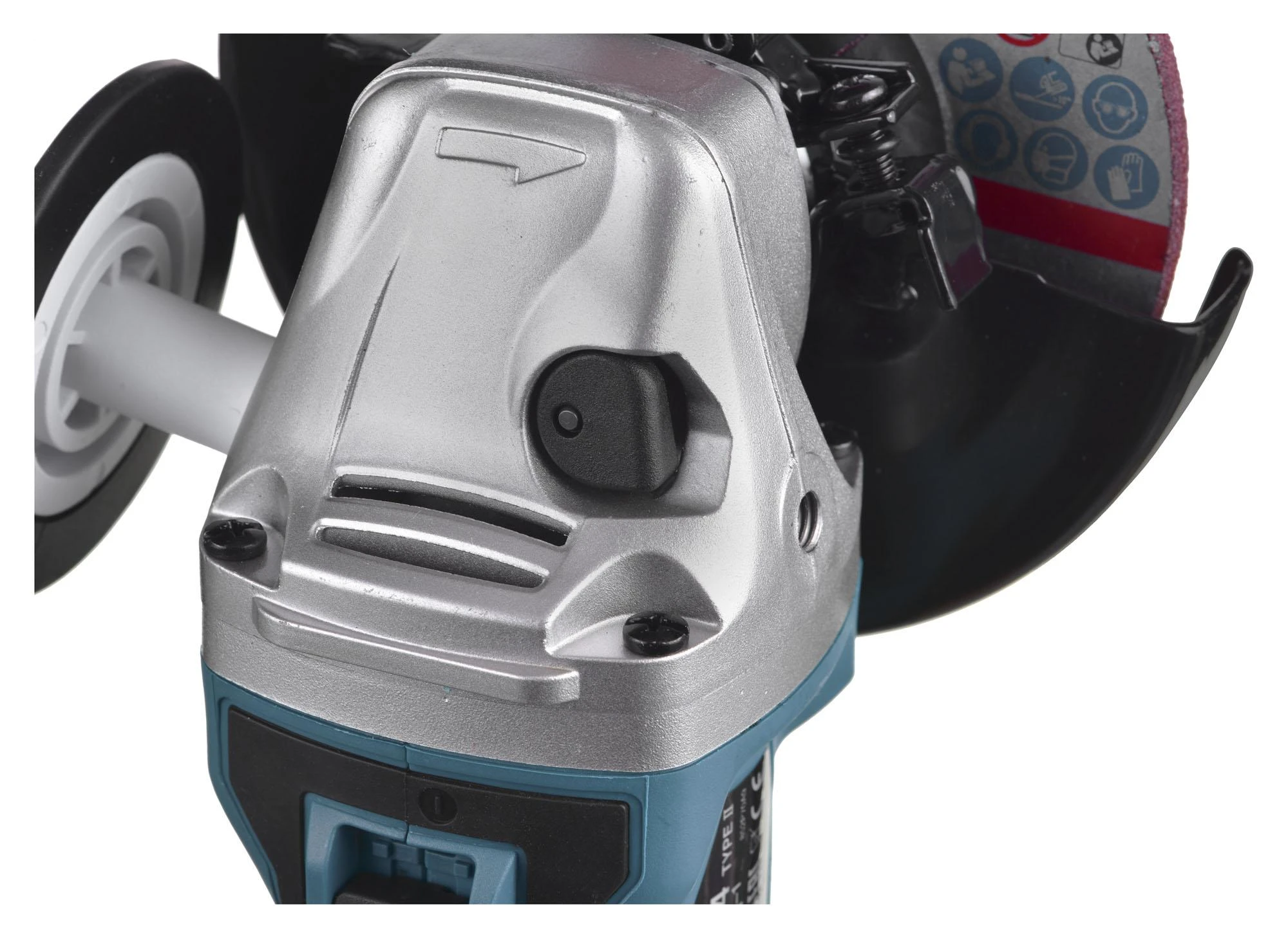 Makita Akumuliatorinis kampinis šlifuoklis DGA504ZJ 18V, 125mm su lagaminu (Be akum. ir kroviklio)