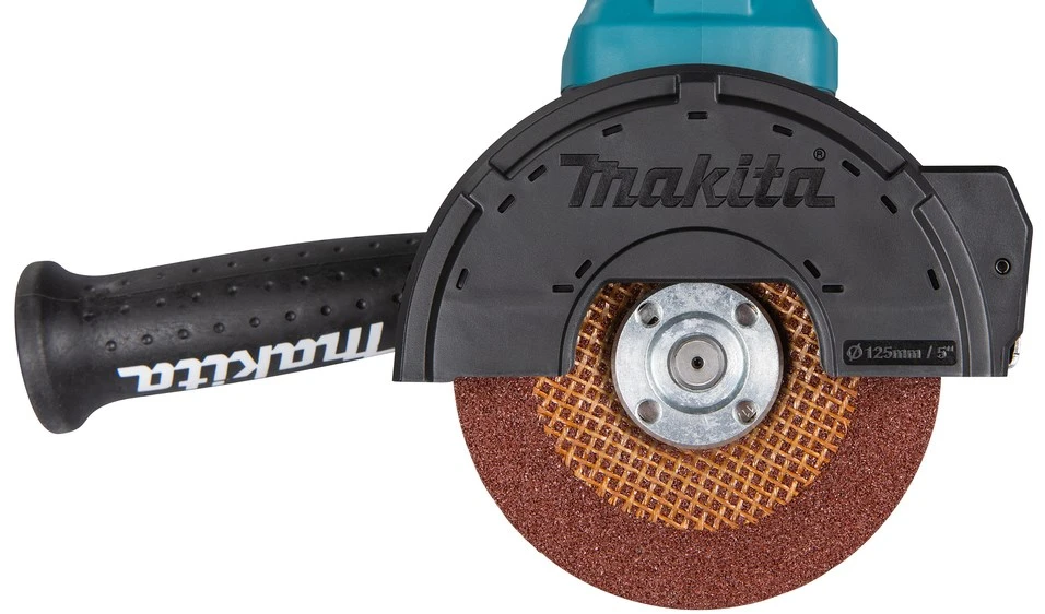 Makita GA5093X01 Kampinis šlifuoklis, 1900 W, 125 mm, SJS², AFT, Mechaninis stabdys, Svirtinis jungiklis, 2800-11500 min-1, antivibracinė šoninė rankena
