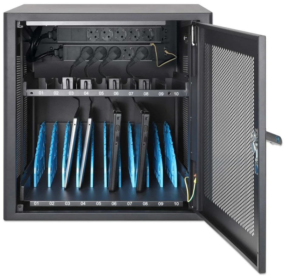 Manhattan 181204 Spinta ładująca na 10 laptopów 16" 10 gniazd AC 230V