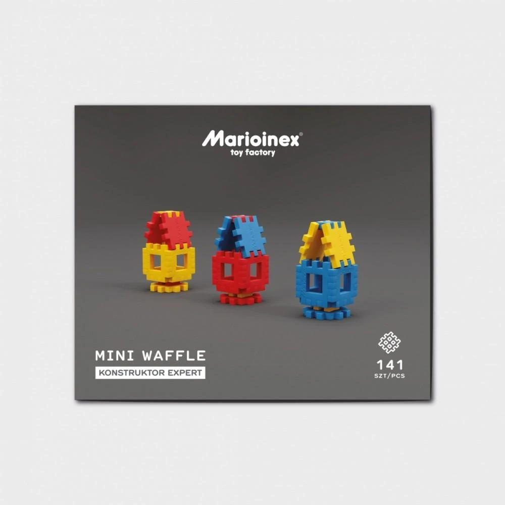 Marioinex Mini kaladėlės(vaffle) konstruktorius ekspetas, 141vnt