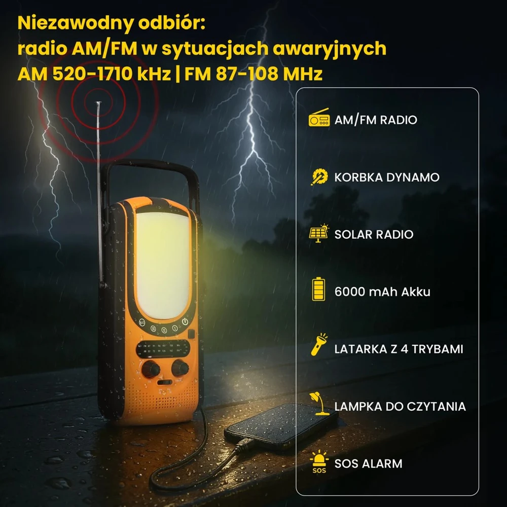 Extralink EX.31254 radijo imtuvas Nešiojama Analoginis ir skaitmeninis Juoda, Geltona
