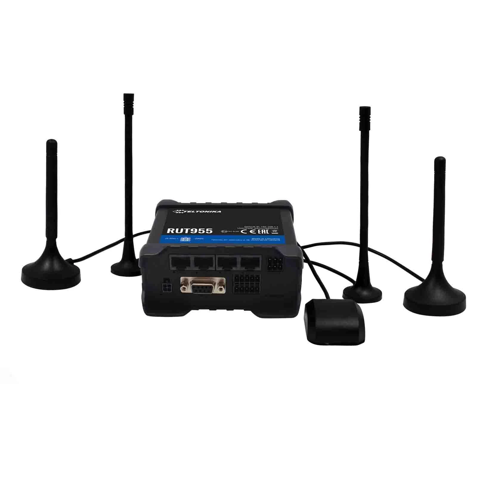 Šakotuvas Extralink Maršrutizatorius LTE Teltonika RUT955T033C0 (3G/4G/LTE SIM, xDSL (laido jungtis LAN), 2,4 GHz)