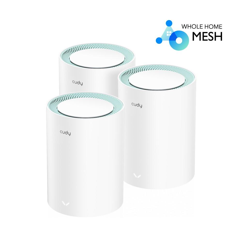 Maršrutizatorius Tinklo įranga - Cudy M1300 Mesh Wi-Fi sistema dviejų juostų 802.11ac balta