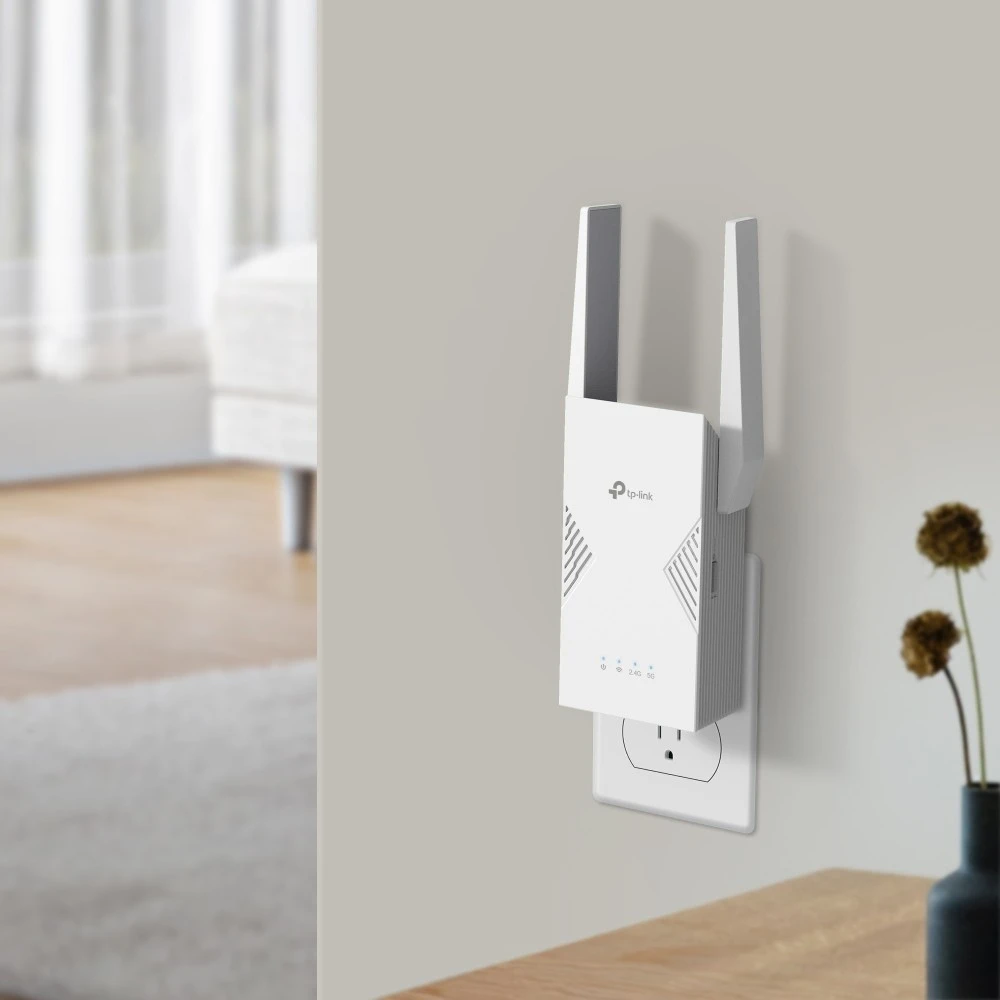 Maršrutizatorius TP-LINK BE3600 dviejų dažnių „Wi-Fi 7“ diapazono ilgintuvas | RE235BE | 802.11ax | 688/2882 Mbit/s | Ethernet LAN (RJ-45) jungtys 1 | MU-MiMO Ne | ne PoE | Antenos tipas Išorinė