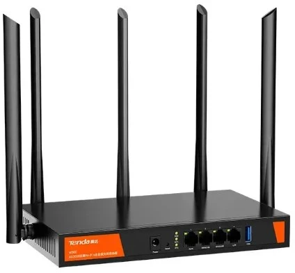 Maršrutizatorius Tenda w30e ax3000 router belaidis gigabit ethernet dual-band (2.4 ghz/5 ghz) juoda
