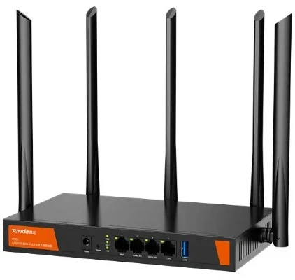 Maršrutizatorius Tenda w30e ax3000 router belaidis gigabit ethernet dual-band (2.4 ghz/5 ghz) juoda