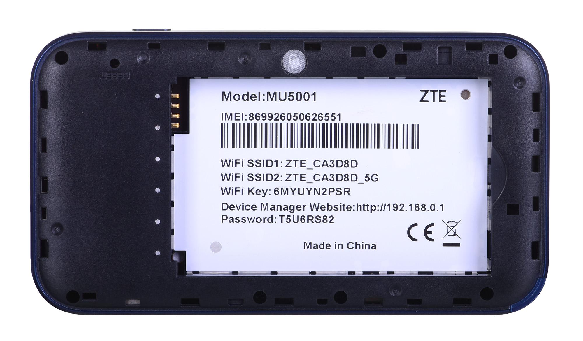 ZTE belaidis maršrutizatorius MU5001 WiFi 6 5G LTE, be LAN jungties