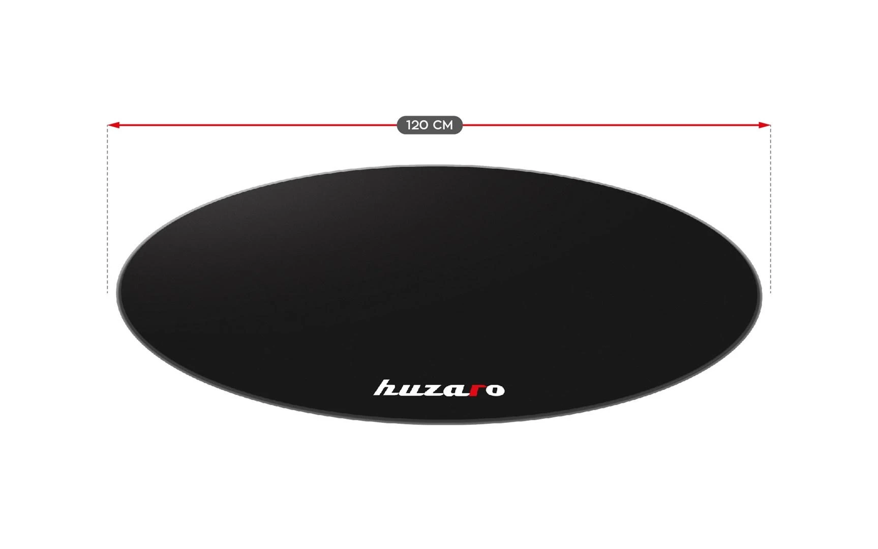 Žaidimų kėdės kilimėlis Huzaro FloorMat 3.0, 120cm, Juodos spalvos