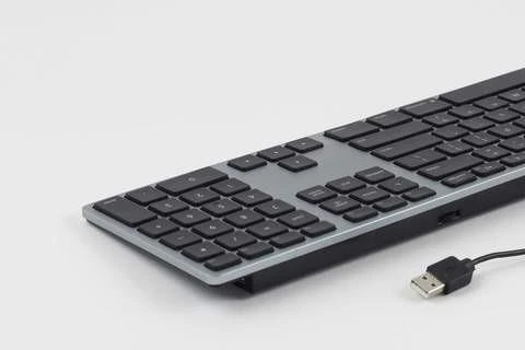 Klaviatūra Matias FK318 su laidu 100% (full-size) su pašvietimu pilka