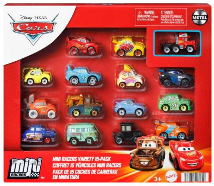 Mattel Cars Auta Mikroauta 15-pak