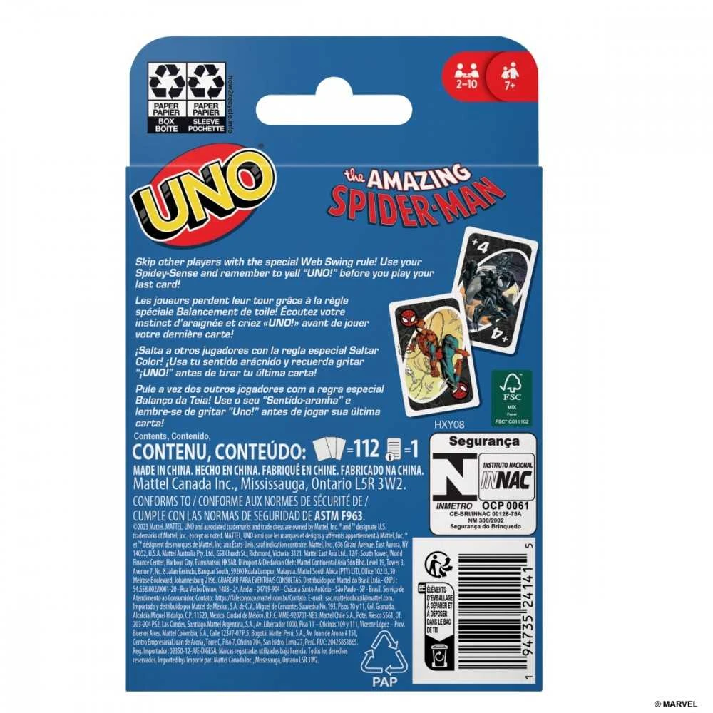 Mattel UNO kortos SPIDER–MAN (HXY08)