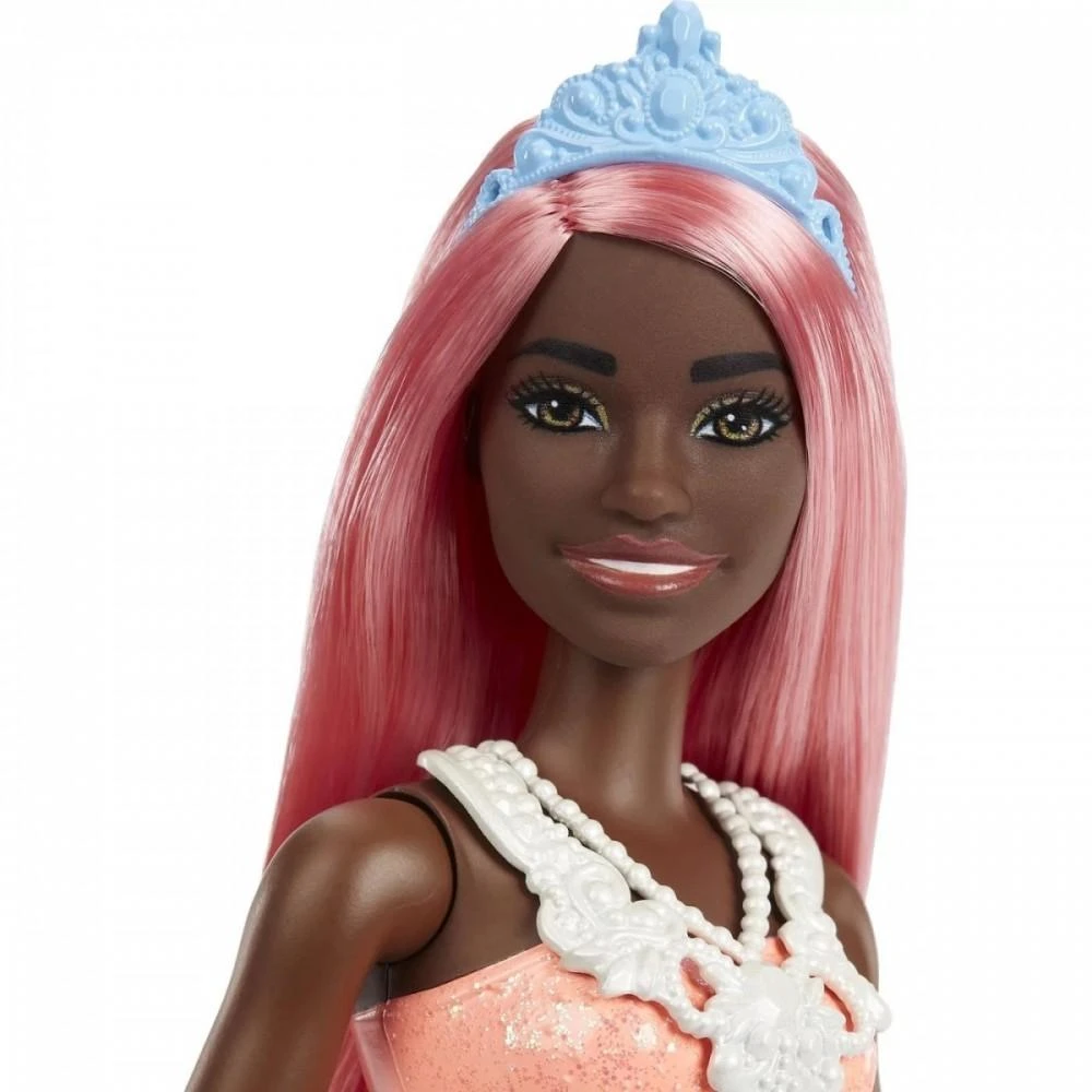 Barbie - „Dreamtopia Royal“ lėlė - šviesiai rožiniai plaukai (HGR14)