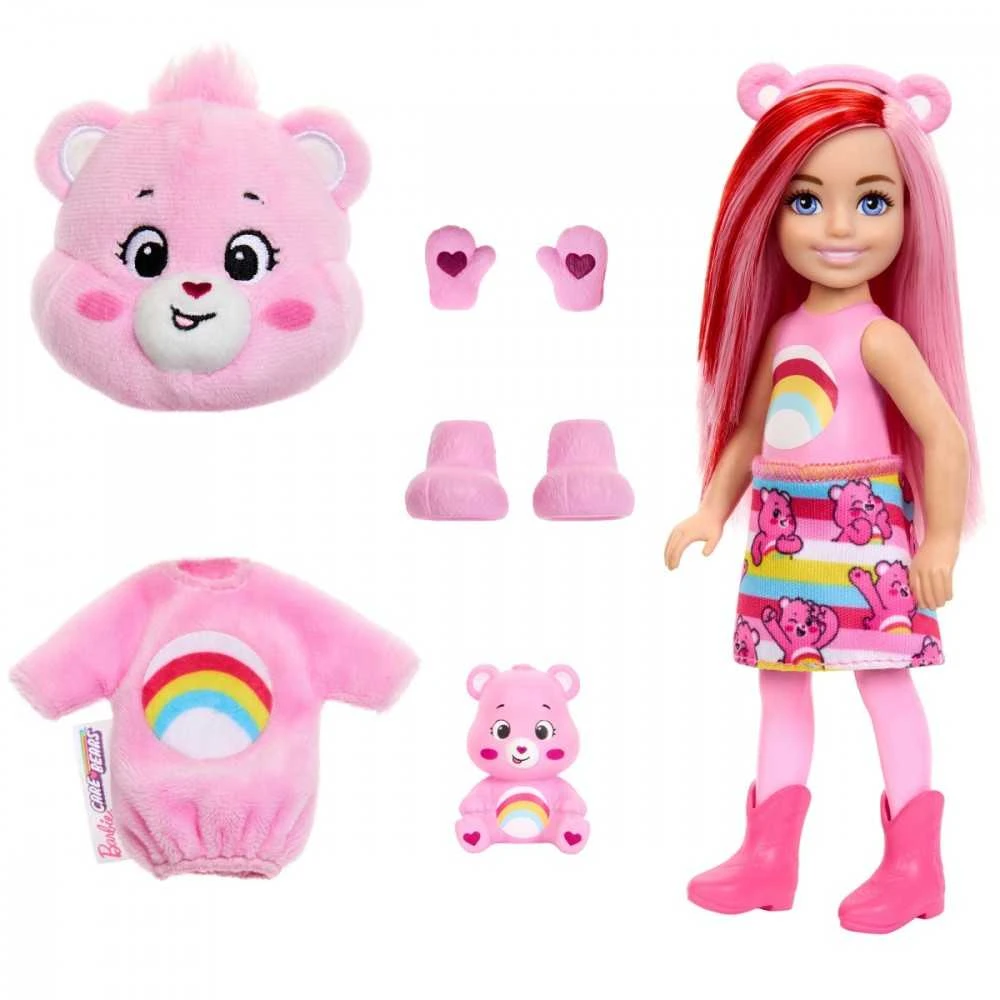 Mattel CHELSEA CUTIE REVEAL CARE BEARS siurprizų rinkinys (JCN97)