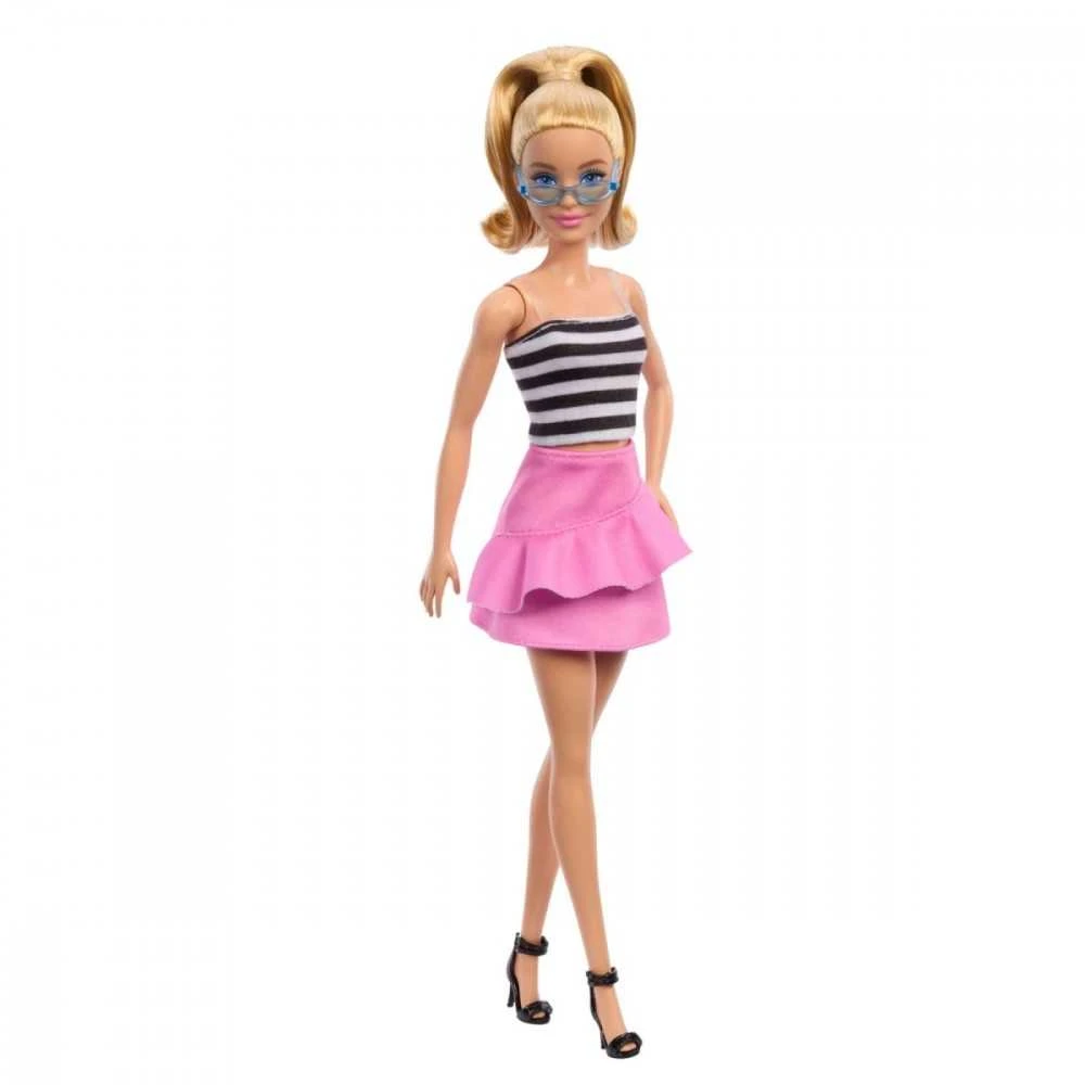 Mattel „Barbie“ madistė dryžuota palaidine (HRH11)